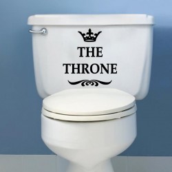 Sticker toilette The Throne