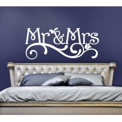 Sticker de chambre Mr et Mme
