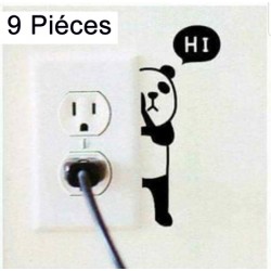 Sticker interrupteur panda...