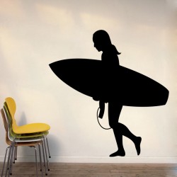 Sticker Summer Surfer girl...