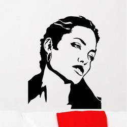 Sticker mural Angelina jolie