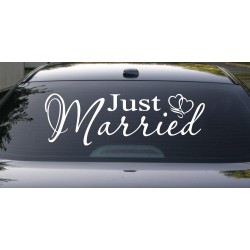 Sticker juste married...